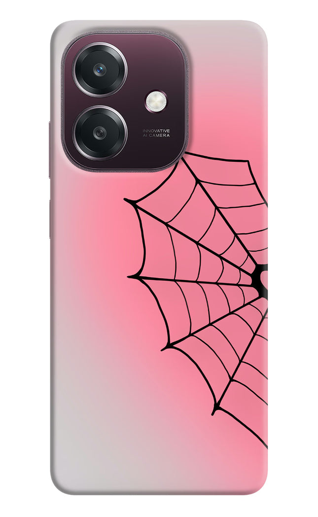 Pink Web Oppo A3 5G Hard Case Back Cover by Casekaro