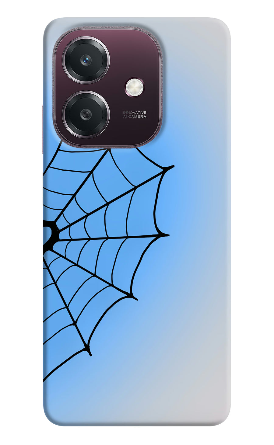 Blue Web Oppo A3 5G Back Cover, Hard case