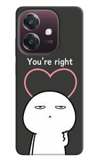 You're Right Oppo A3 5G Hard Case Back Cover by Casekaro