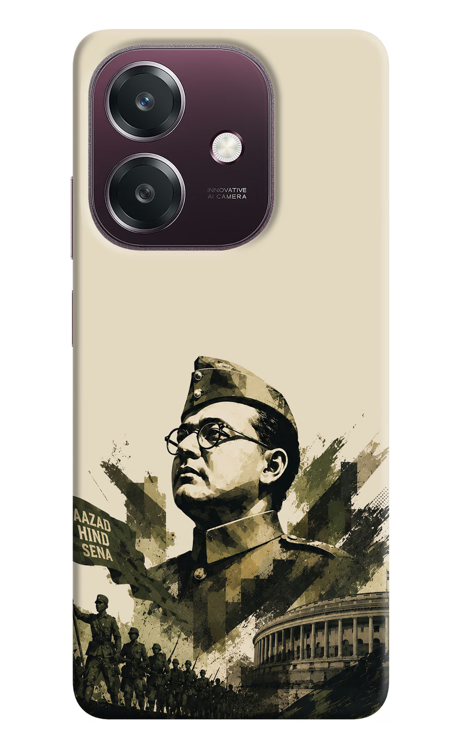 Netaji Rising Oppo A3 5G Back Cover, Hard case