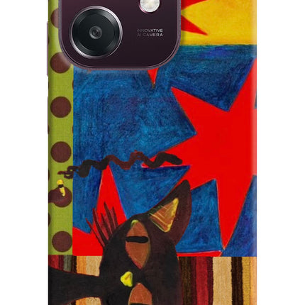 Pop Cat Oppo A3 5G Hard Case Back Cover by Casekaro