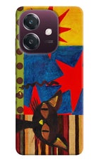 Pop Cat Oppo A3 5G Hard Case Back Cover by Casekaro