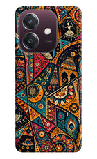Folk Print Oppo A3 5G Hard Case Back Cover by Casekaro