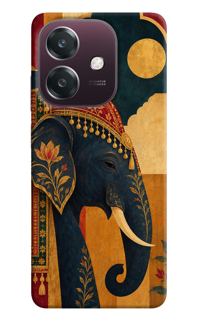 Royal Elephant Oppo A3 5G Hard Case Back Cover by Casekaro