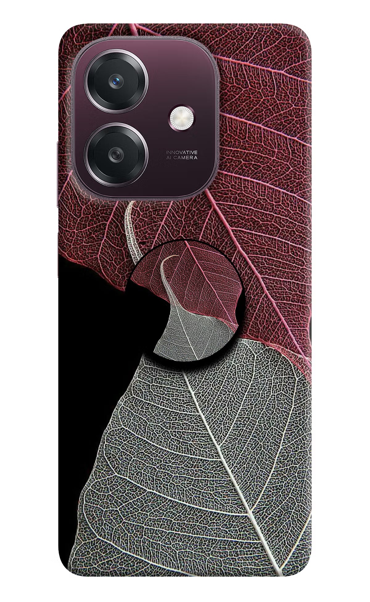 Leaf Pattern Oppo A3 5G Pop Case