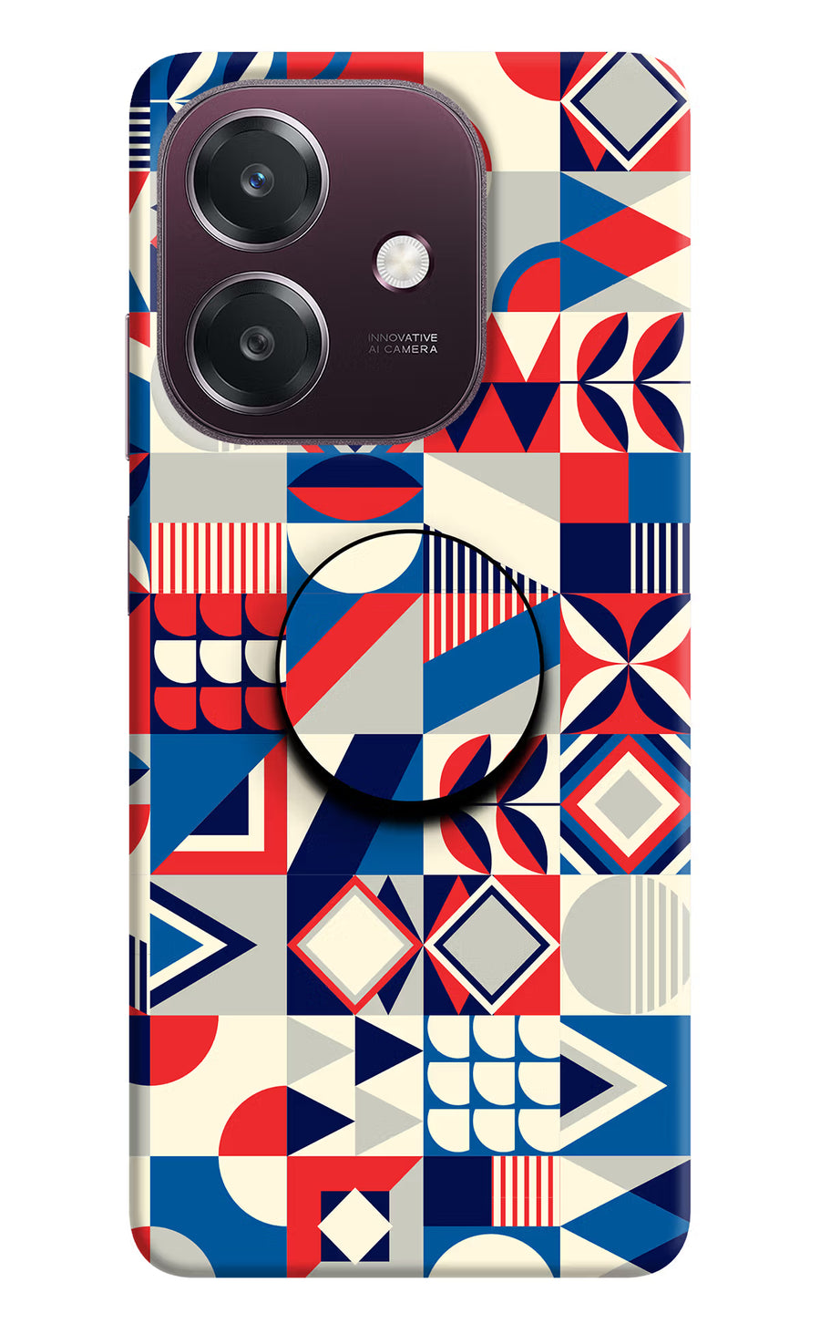 Colorful Pattern Oppo A3 5G Pop Case, Hard case
