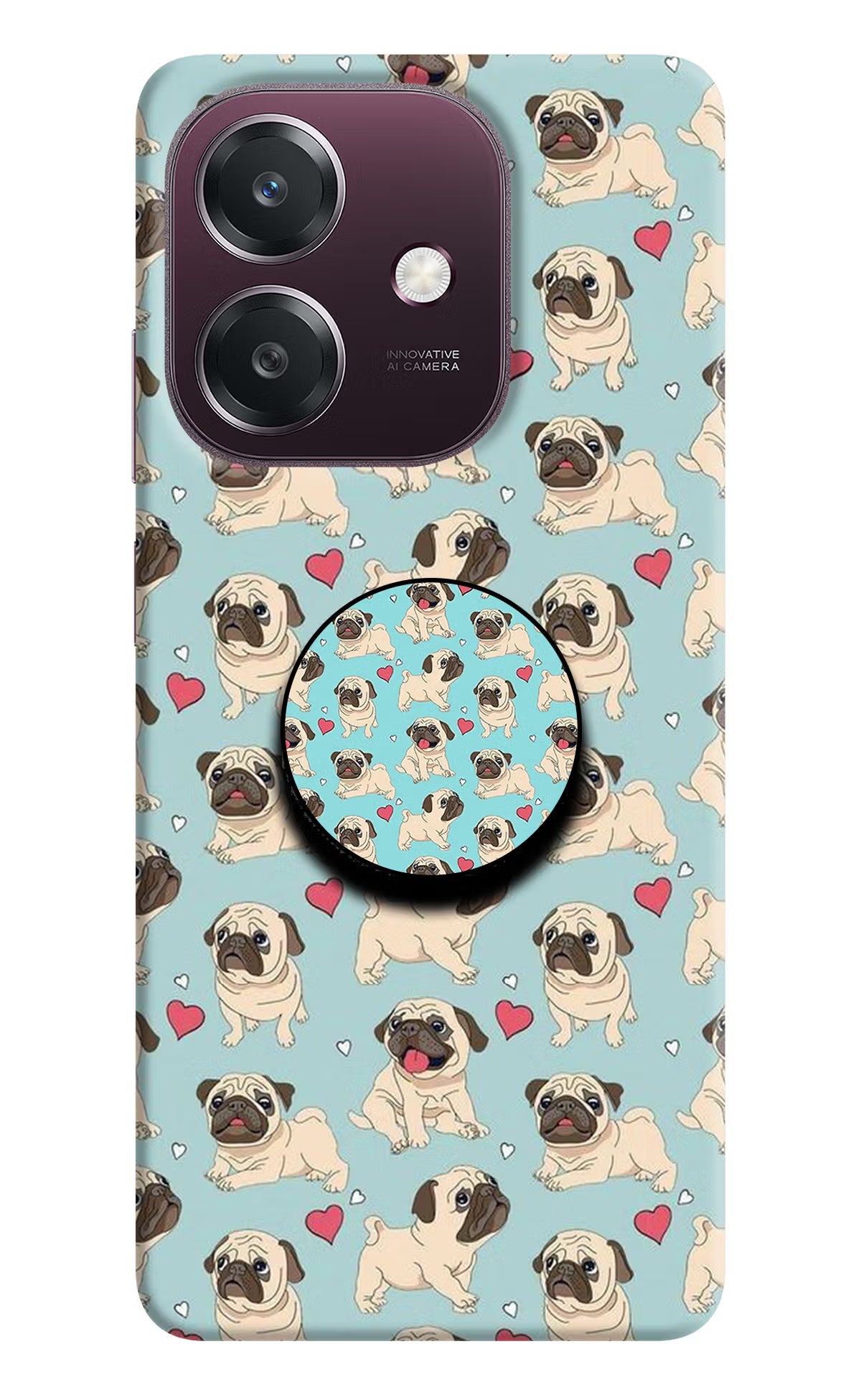 Pug Dog Oppo A3 5G Pop Case