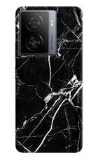 Black Marble Pattern iQOO Z7 5G Hard Case Back Cover by Casekaro