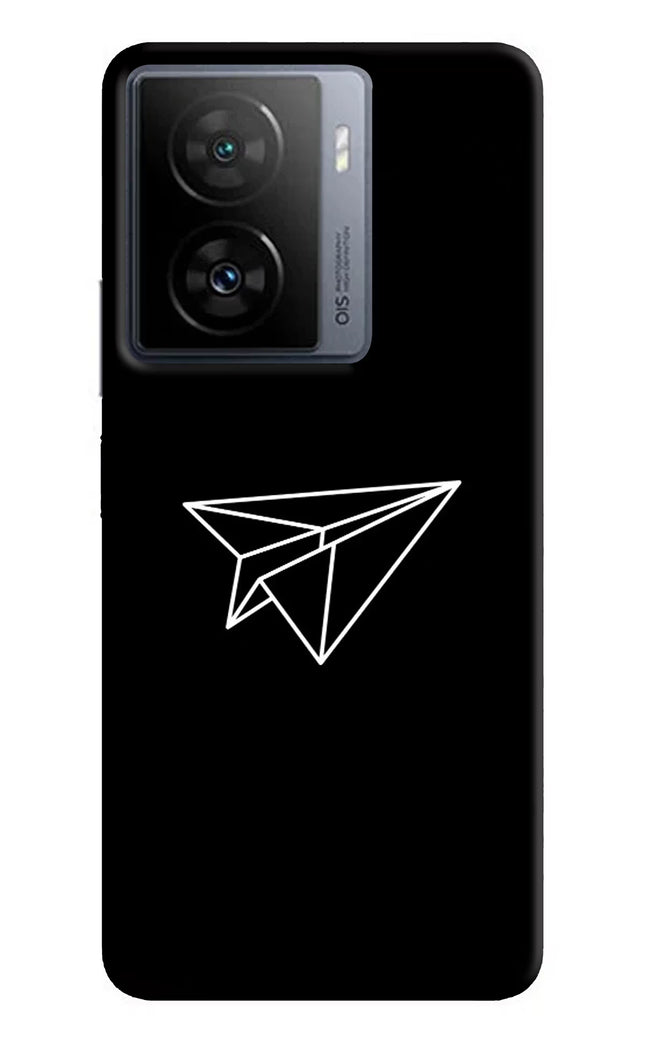 Paper Plane White iQOO Z7 5G Hard Case Back Cover by Casekaro