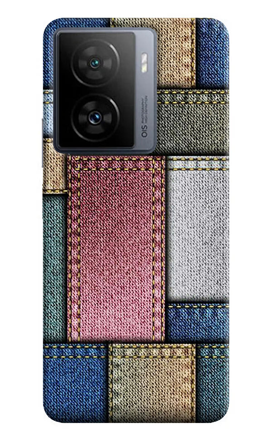 Multicolor Jeans iQOO Z7 5G Back Cover, Hard case