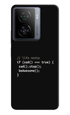 Life Motto Code iQOO Z7 5G Hard Case Back Cover by Casekaro