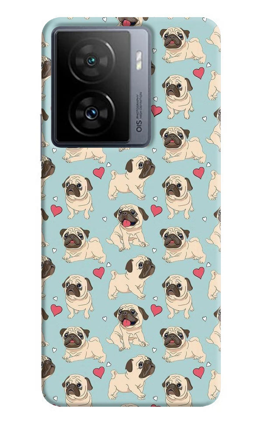 Pug Dog iQOO Z7 5G Back Cover, Hard case
