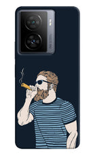 Smoking iQOO Z7 5G Hard Case Back Cover by Casekaro