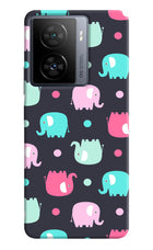 Elephants iQOO Z7 5G Hard Case Back Cover by Casekaro