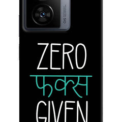 Zero Fucks Given iQOO Z7 5G Hard Case Back Cover by Casekaro