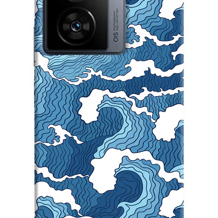 Blue Waves iQOO Z7 5G Hard Case Back Cover by Casekaro
