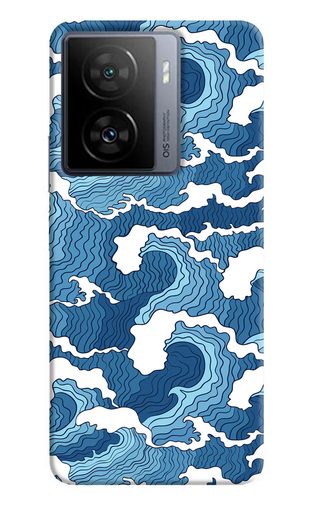 Blue Waves iQOO Z7 5G Hard Case Back Cover by Casekaro