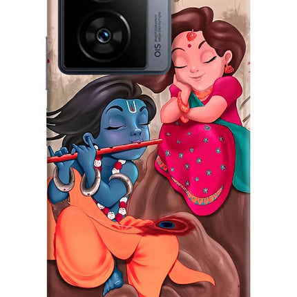 Radhe Krishna iQOO Z7 5G Hard Case Back Cover by Casekaro