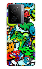 Game Doodle iQOO Z7 5G Hard Case Back Cover by Casekaro