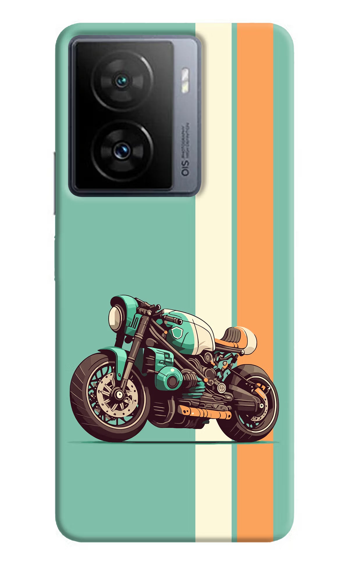 Striped Moto Drift iQOO Z7 5G Back Cover