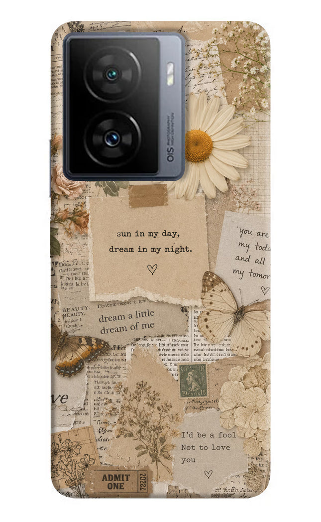 Vintage case iQOO Z7 5G Hard Case Back Cover by Casekaro