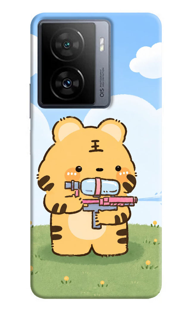 Tiger Treat iQOO Z7 5G Hard Case Back Cover by Casekaro
