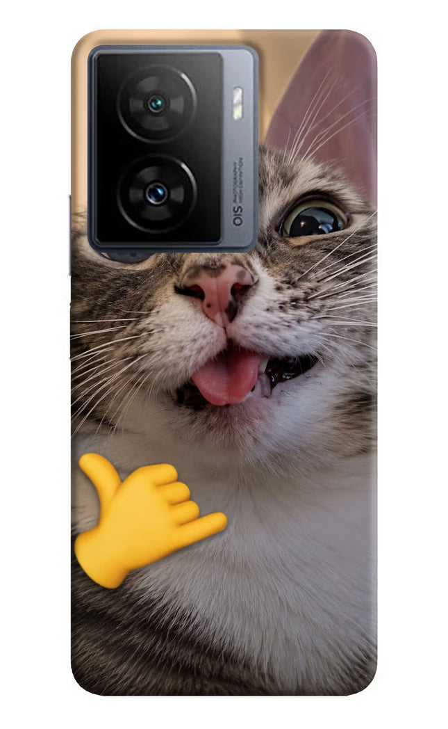 Silly Cat Call iQOO Z7 5G Hard Case Back Cover by Casekaro