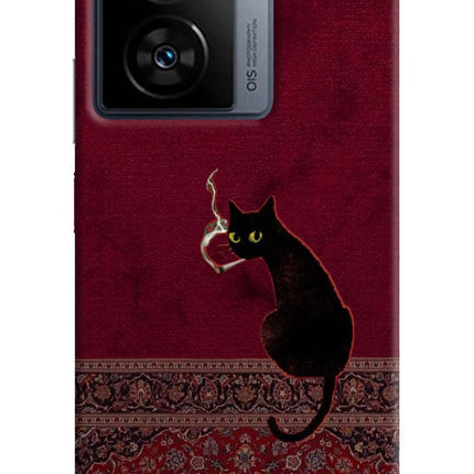 Midnight Cat iQOO Z7 5G Hard Case Back Cover by Casekaro