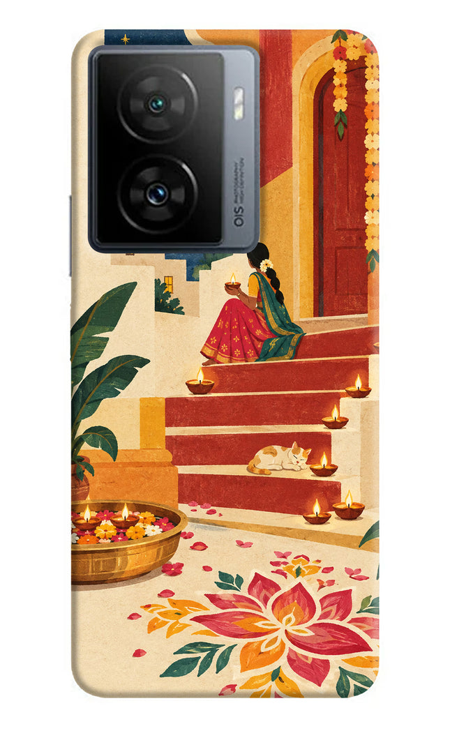 Diwali Rangoli iQOO Z7 5G Hard Case Back Cover by Casekaro