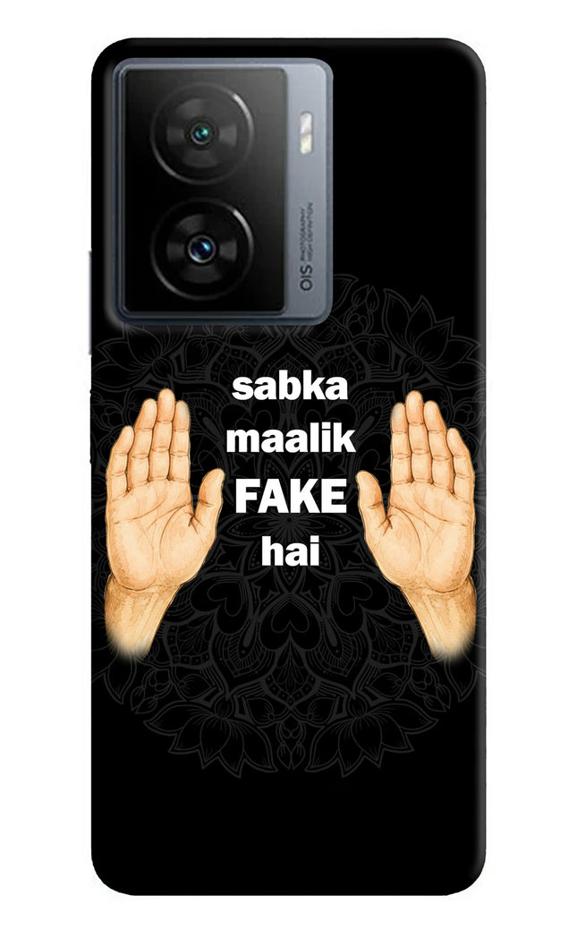 Sabka Malik Fake iQOO Z7 5G Hard Case Back Cover by Casekaro