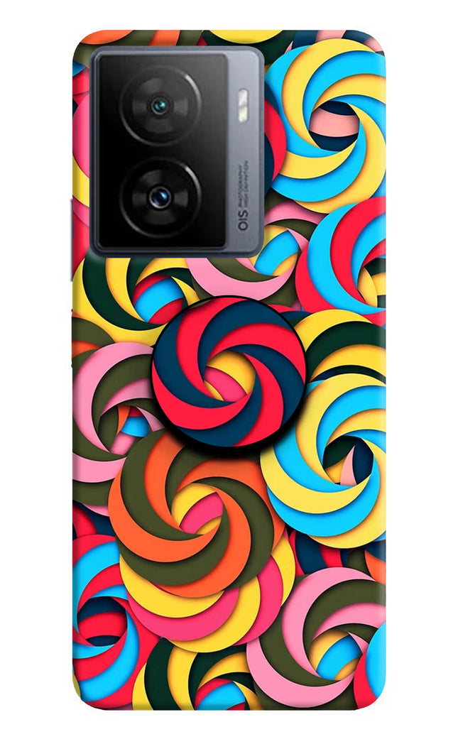 Spiral Pattern iQOO Z7 5G Pop Case by Casekaro