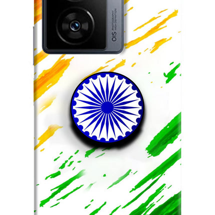 Indian Flag Ashoka Chakra iQOO Z7 5G Pop Case by Casekaro