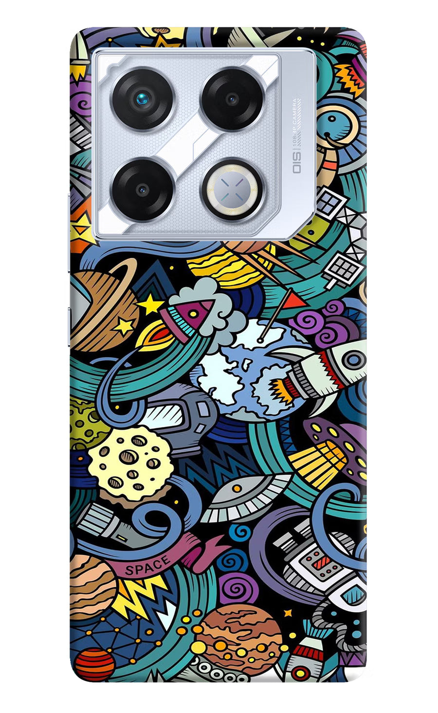 Space Abstract Infinix GT 20 Pro Back Cover, Hard case