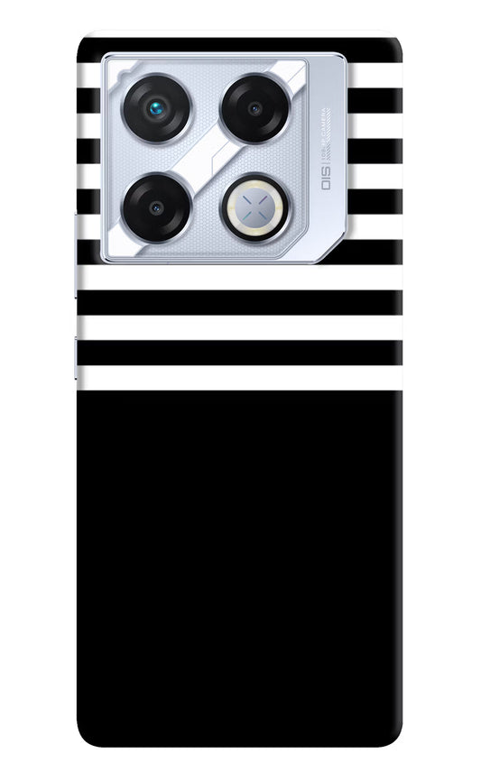 Black and White Print Infinix GT 20 Pro Hard Case Back Cover by Casekaro
