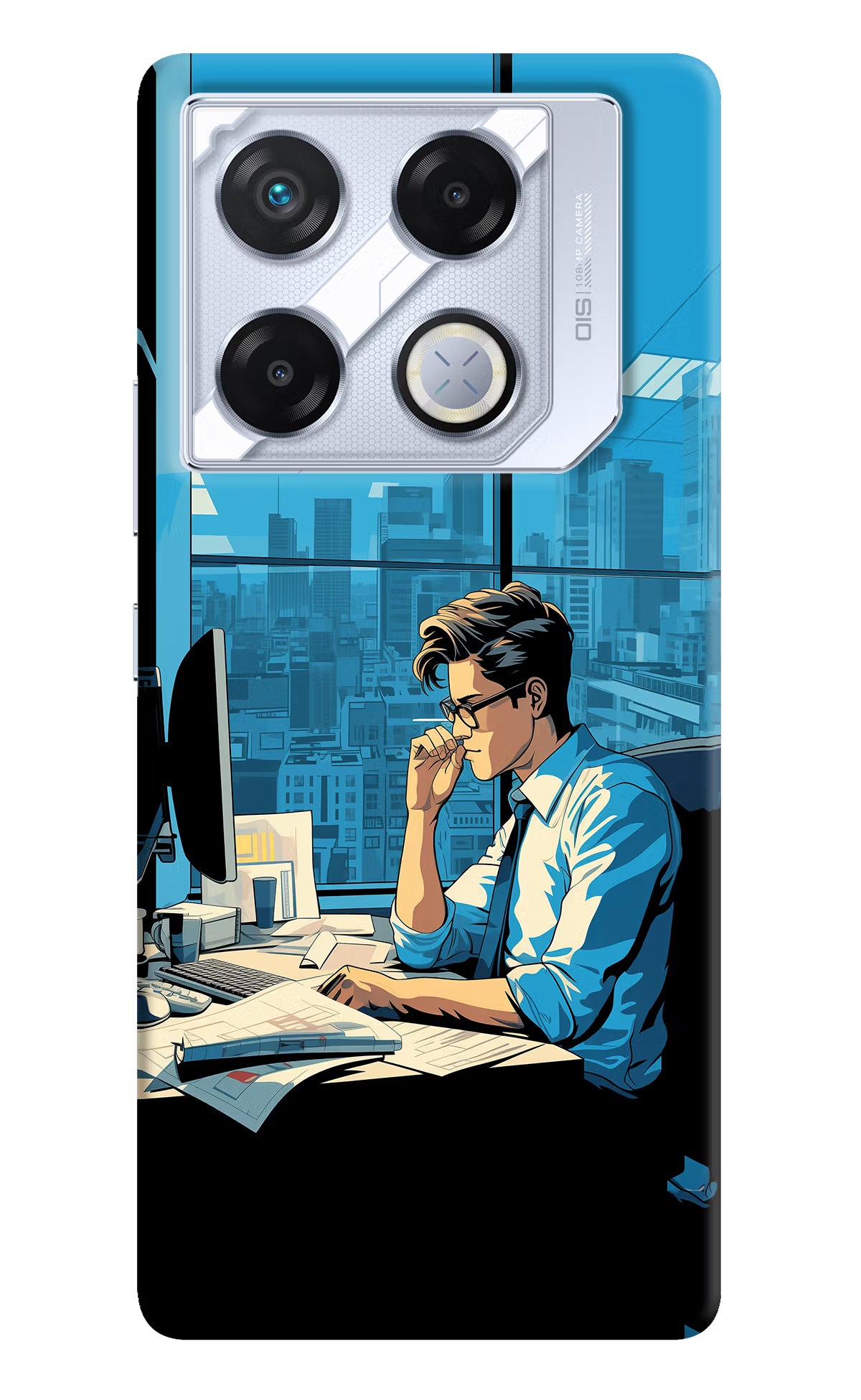 Focused Hustler (AI Generated) Infinix GT 20 Pro Back Cover