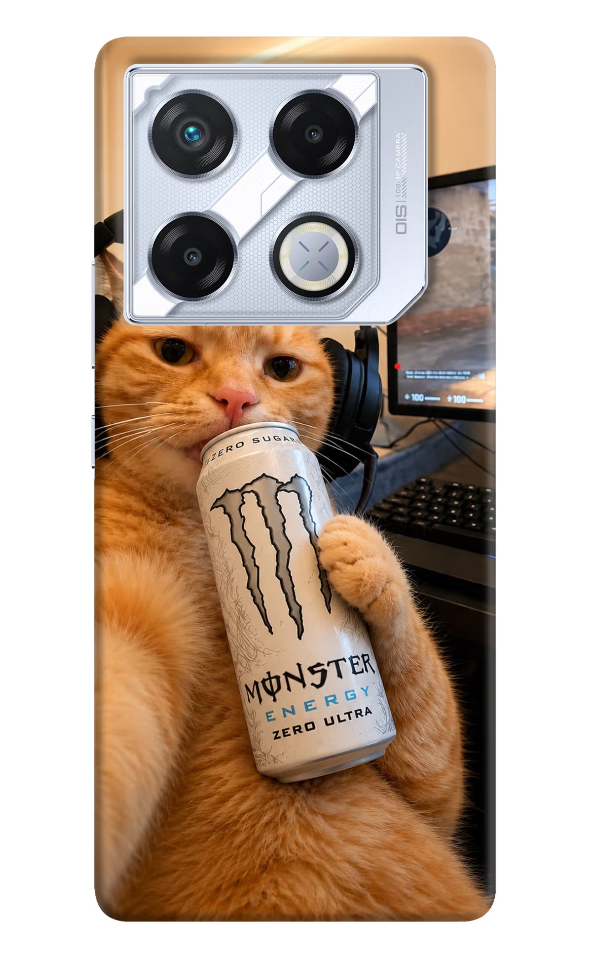 Gamer Cat Energy Infinix GT 20 Pro Back Cover