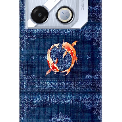 Koi Blue Infinix GT 20 Pro Hard Case Back Cover by Casekaro
