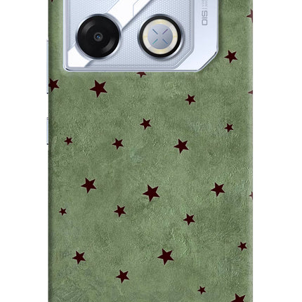 Green Stars Infinix GT 20 Pro Hard Case Back Cover by Casekaro