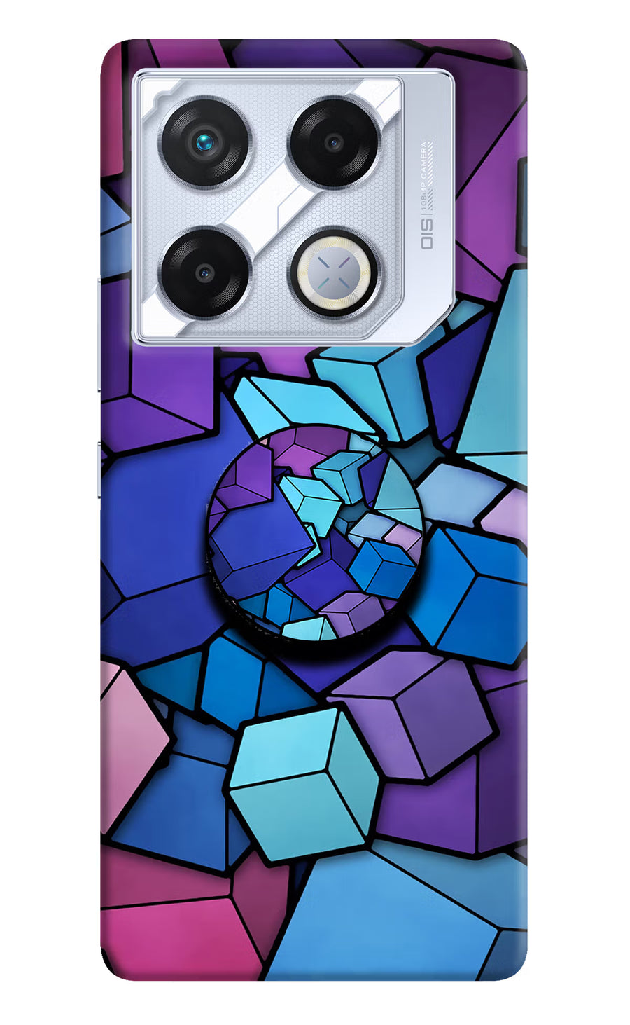 Cubic Abstract Infinix GT 20 Pro Pop Case, Hard case