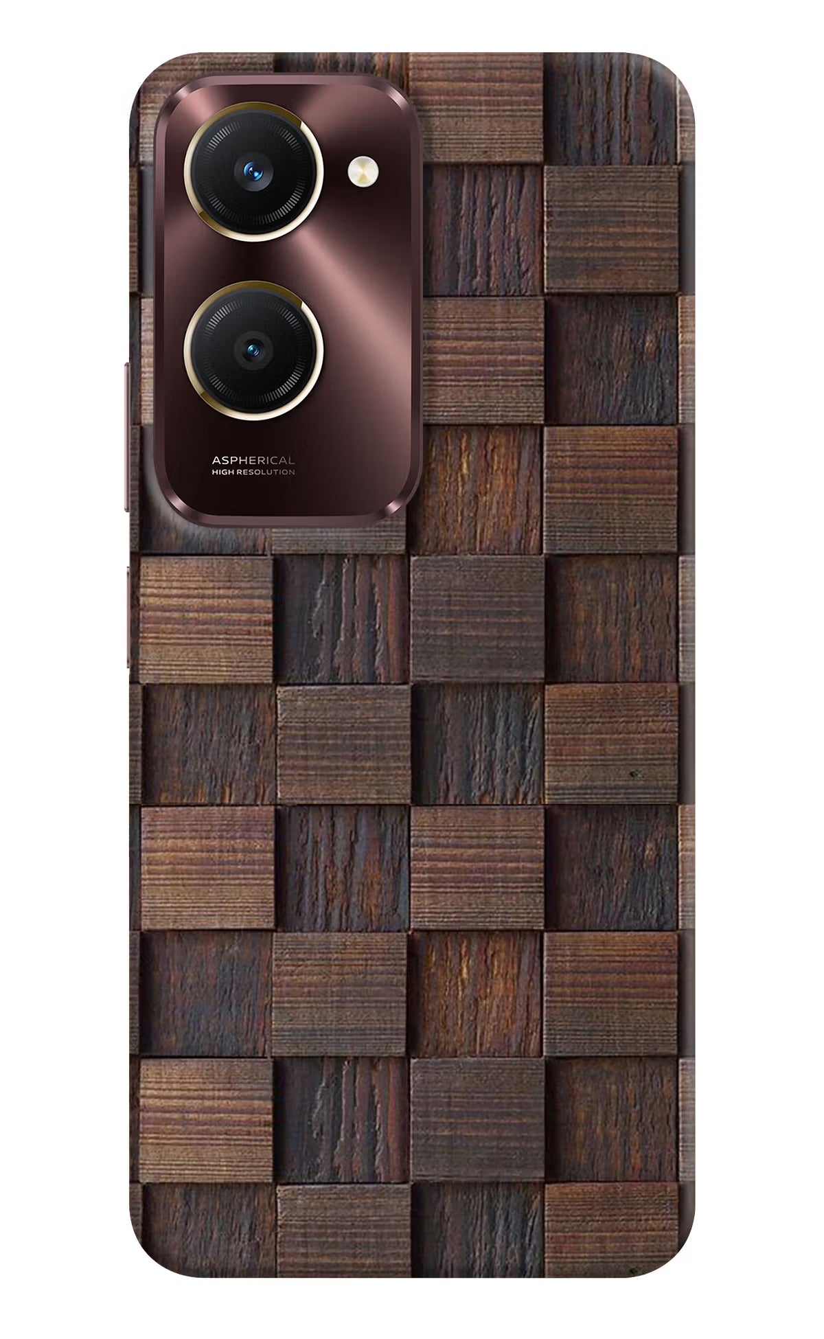 Wooden Cube Design Vivo Y28e 5G Back Cover