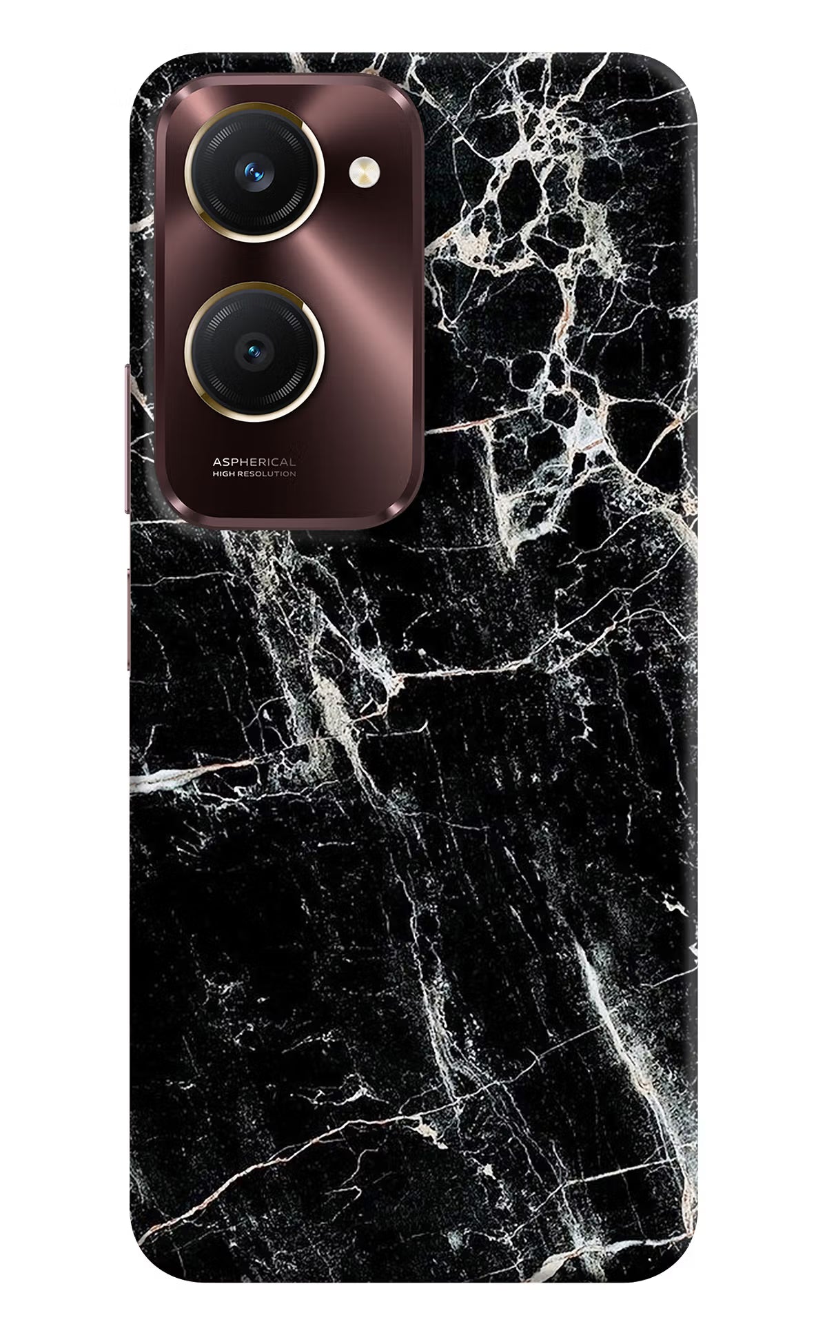 Black Marble Texture Vivo Y28e 5G Back Cover