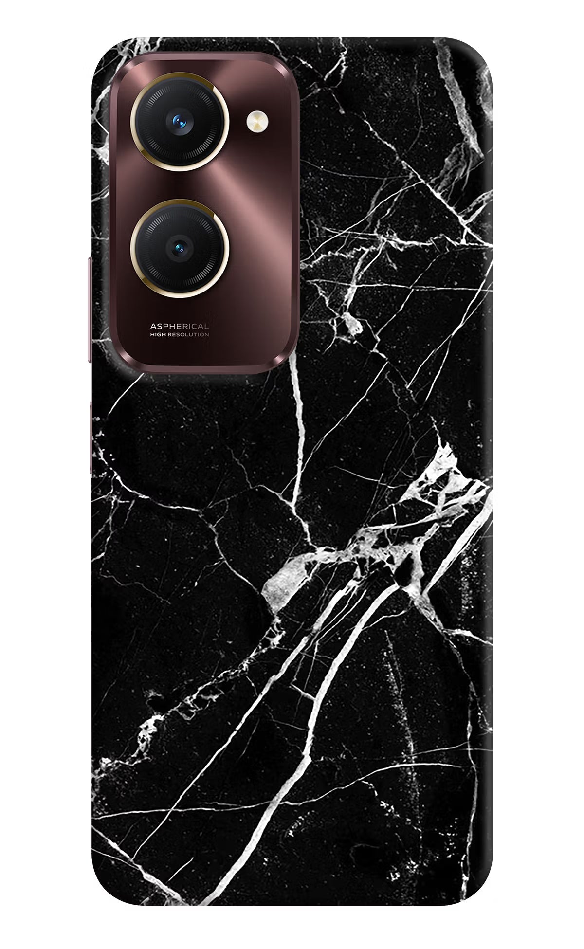 Black Marble Pattern Vivo Y28e 5G Back Cover