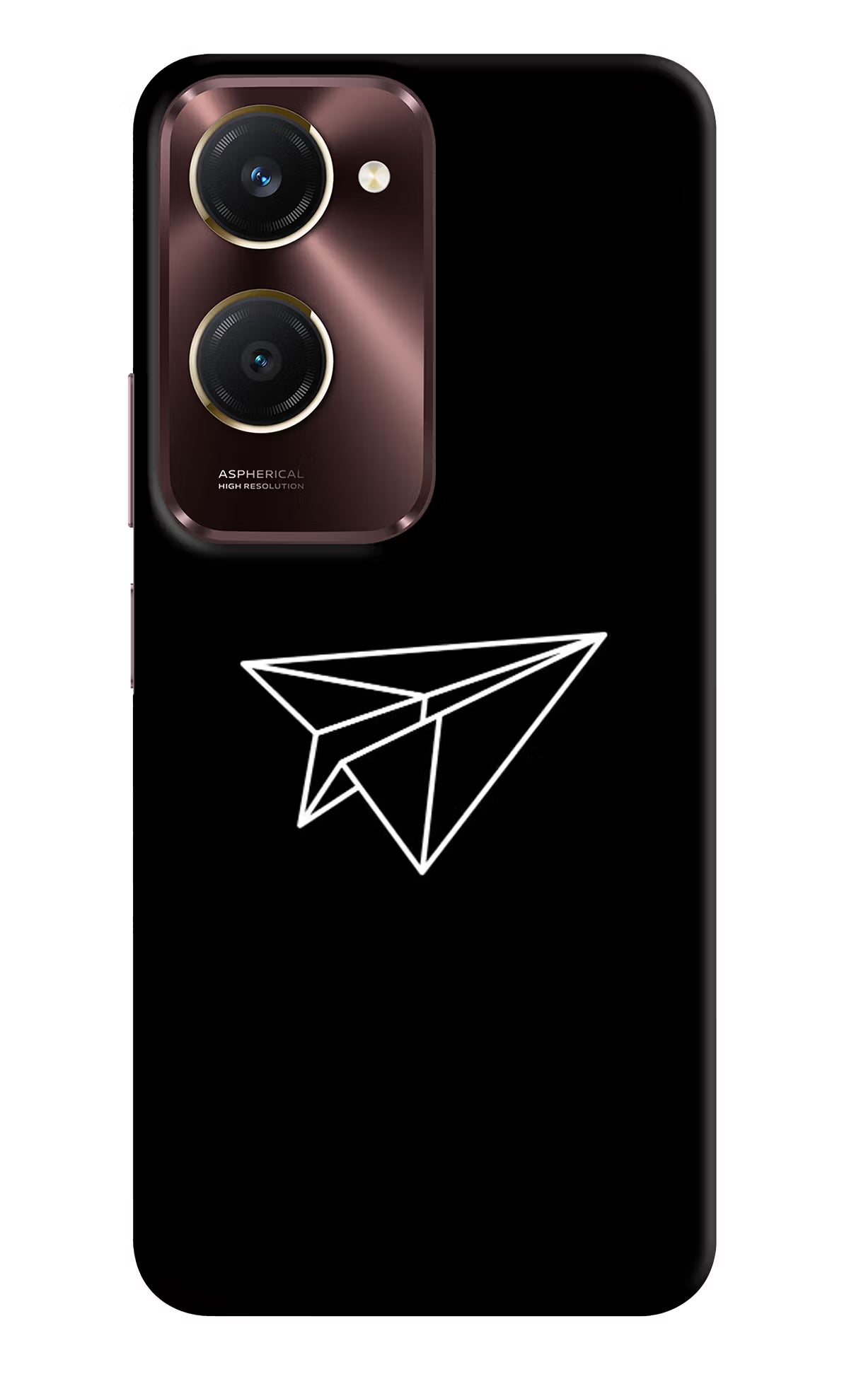 Paper Plane White Vivo Y28e 5G Back Cover