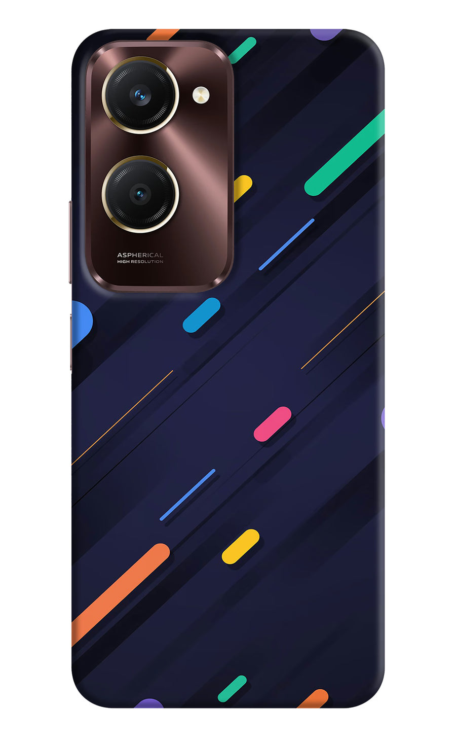 Abstract Design Vivo Y28e 5G Back Cover, Hard case