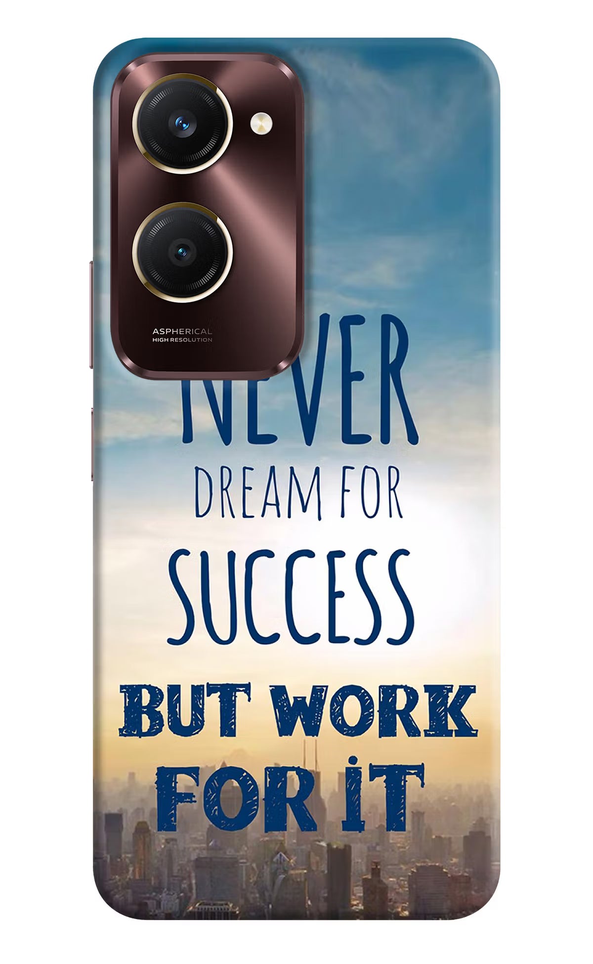 Never Dream For Success But Work For It Vivo Y28e 5G Back Cover