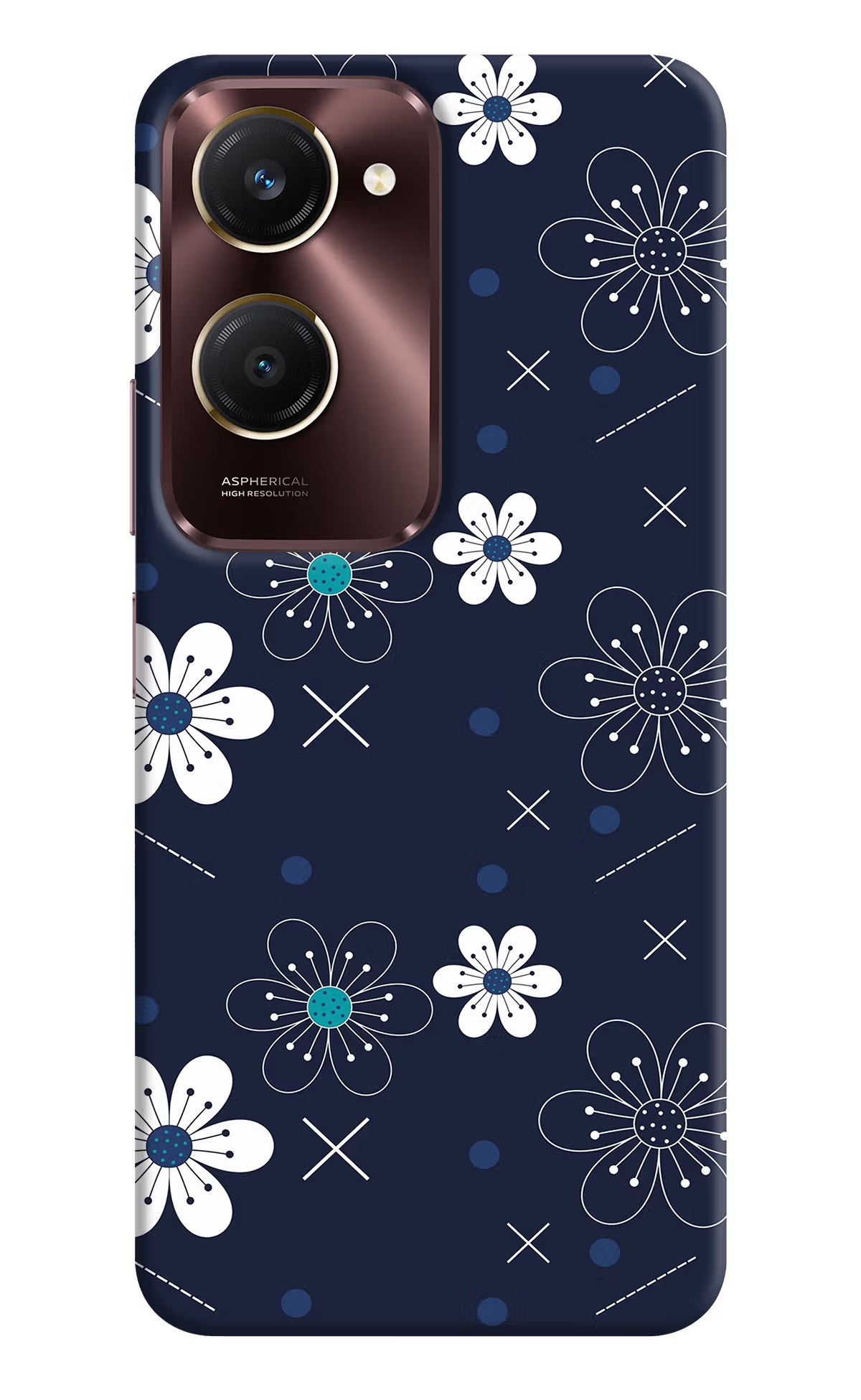 Flowers Vivo Y28e 5G Back Cover