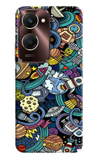 Space Abstract Vivo Y28e 5G Hard Case Back Cover by Casekaro