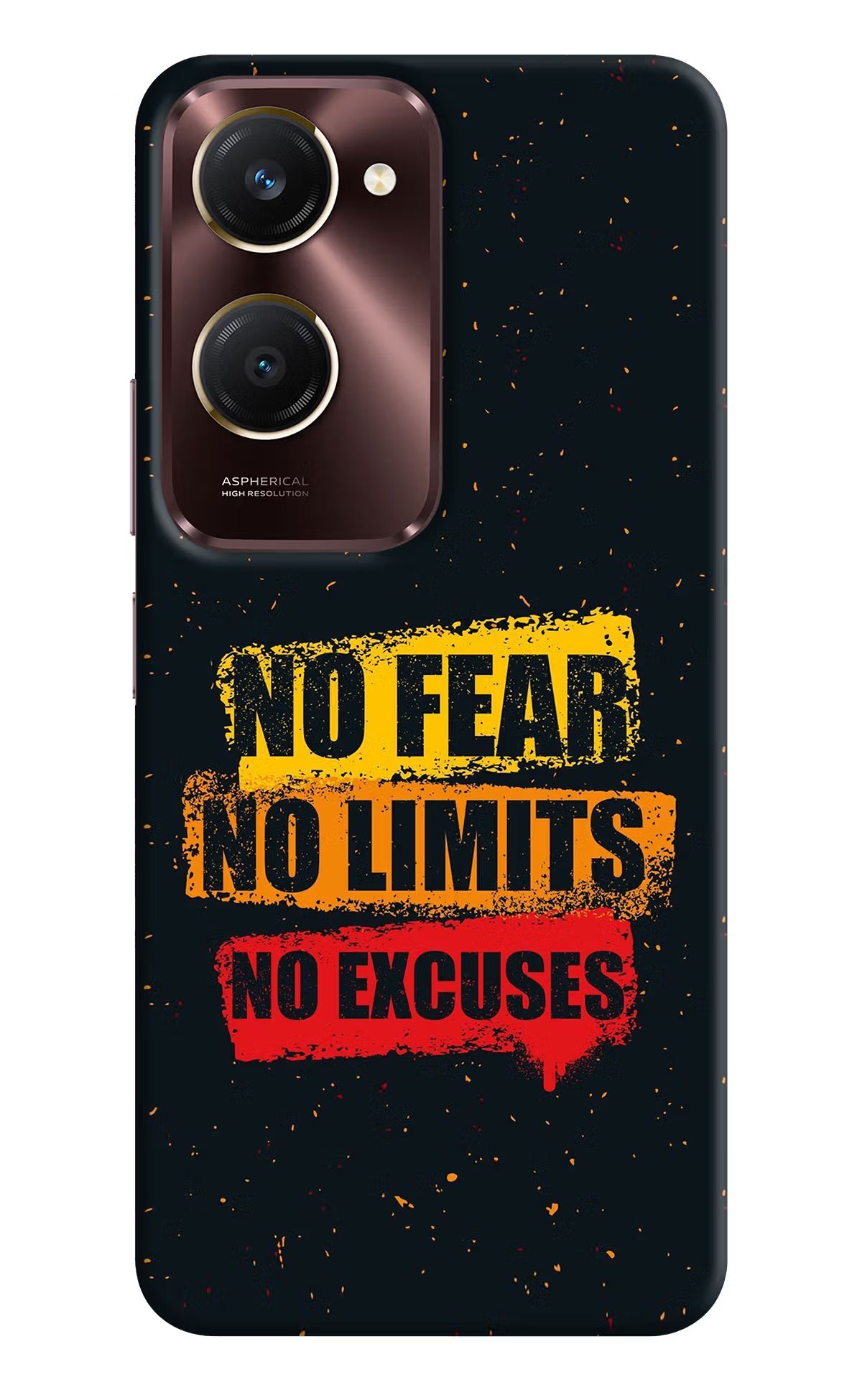 No Fear No Limits No Excuse Vivo Y28e 5G Back Cover