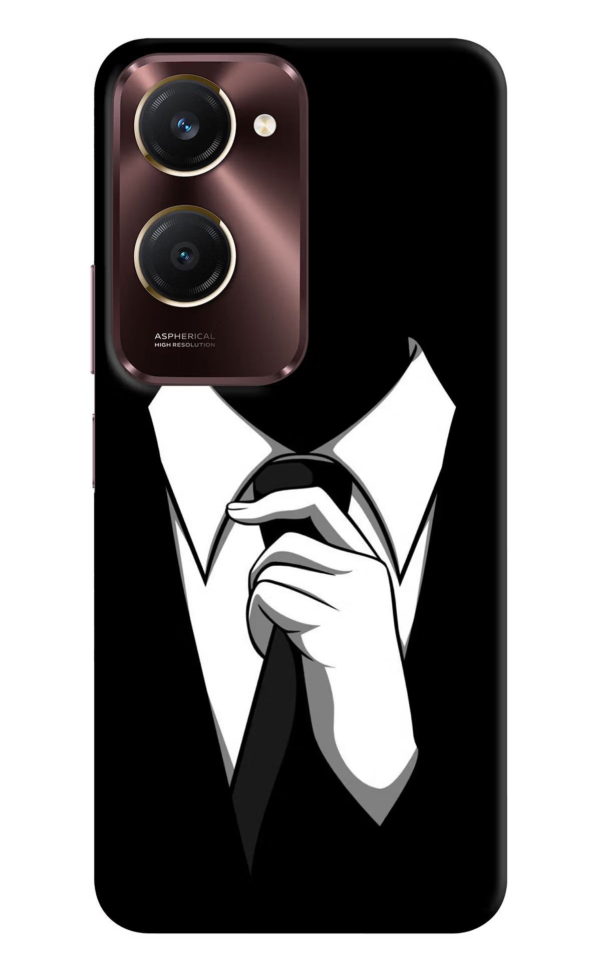 Black Tie Vivo Y28e 5G Back Cover