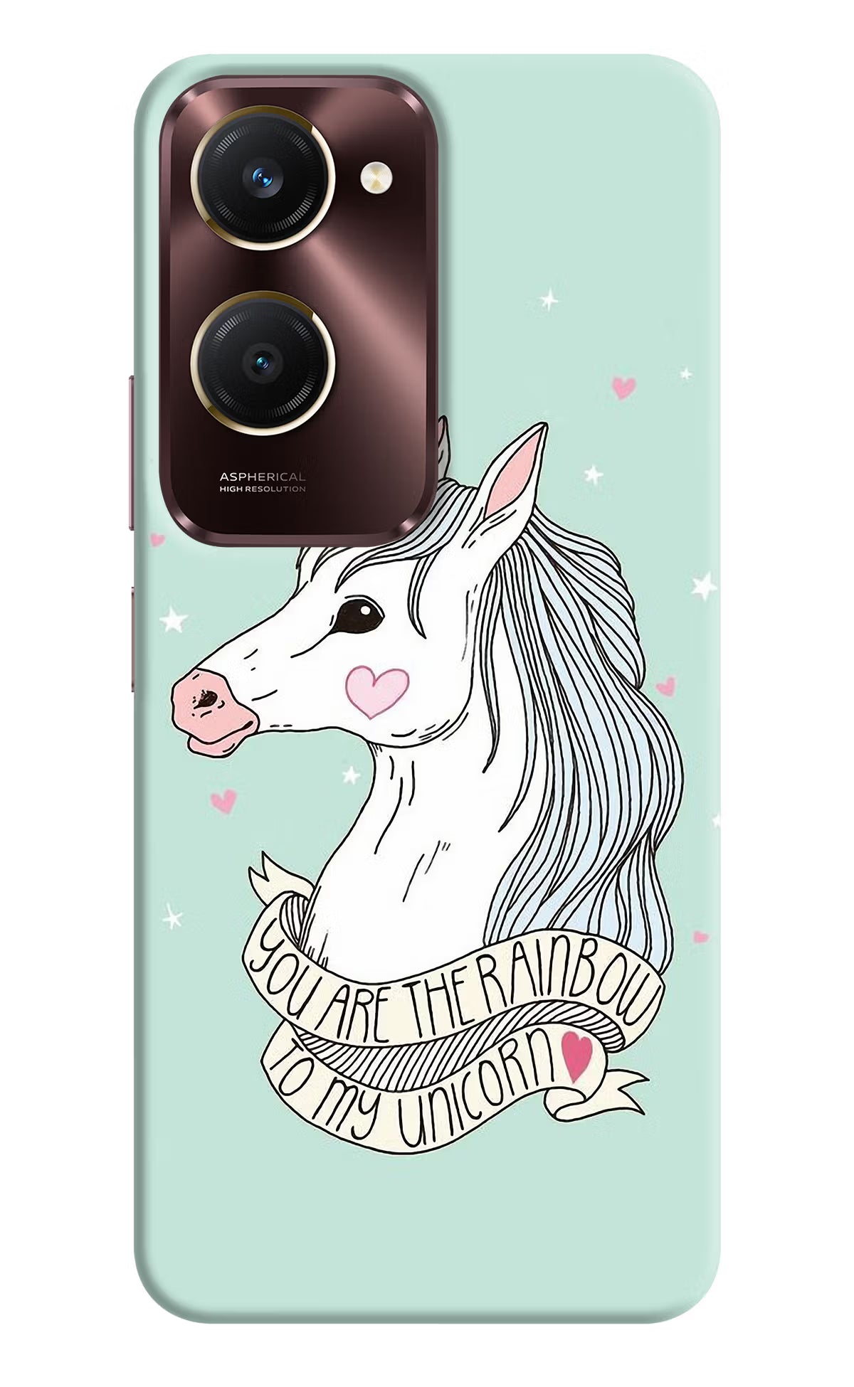 Unicorn Wallpaper Vivo Y28e 5G Back Cover
